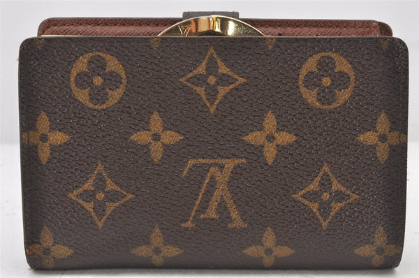 Auth Louis Vuitton Monogram Porte Monnaie Billets Viennois M61663 Wallet 6130K