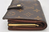 Auth Louis Vuitton Monogram Porte Monnaie Billets Viennois M61663 Wallet 6130K