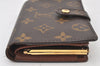 Auth Louis Vuitton Monogram Porte Monnaie Billets Viennois M61663 Wallet 6130K