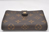 Auth Louis Vuitton Monogram Porte Monnaie Billets Viennois M61663 Wallet 6130K