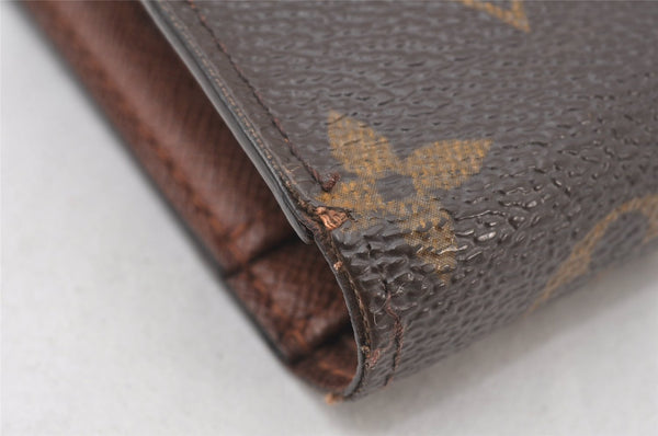 Auth Louis Vuitton Monogram Porte Monnaie Billets Viennois M61663 Wallet 6130K