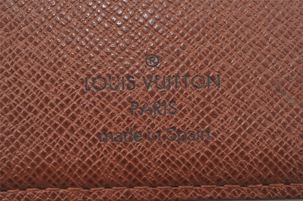 Auth Louis Vuitton Monogram Porte Monnaie Billets Viennois M61663 Wallet 6130K