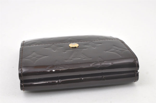 Authentic Louis Vuitton Vernis Portefeuille Elise Wallet Brown M93523 LV 6131K