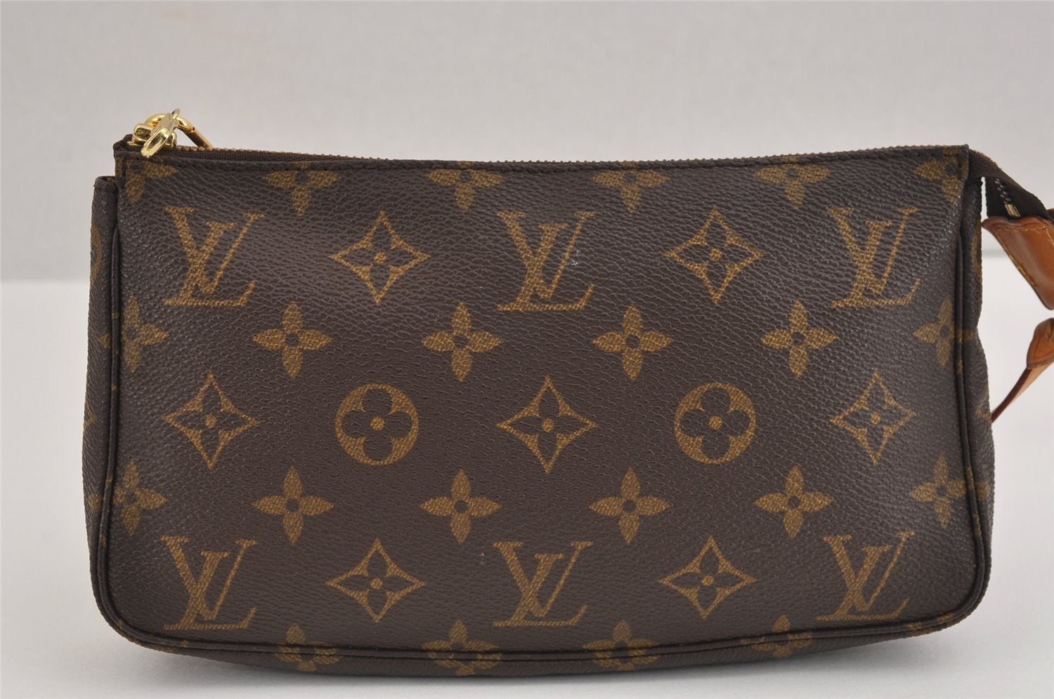 Authentic Louis Vuitton Monogram Pochette Accessoires Pouch M51980 LV 6132J