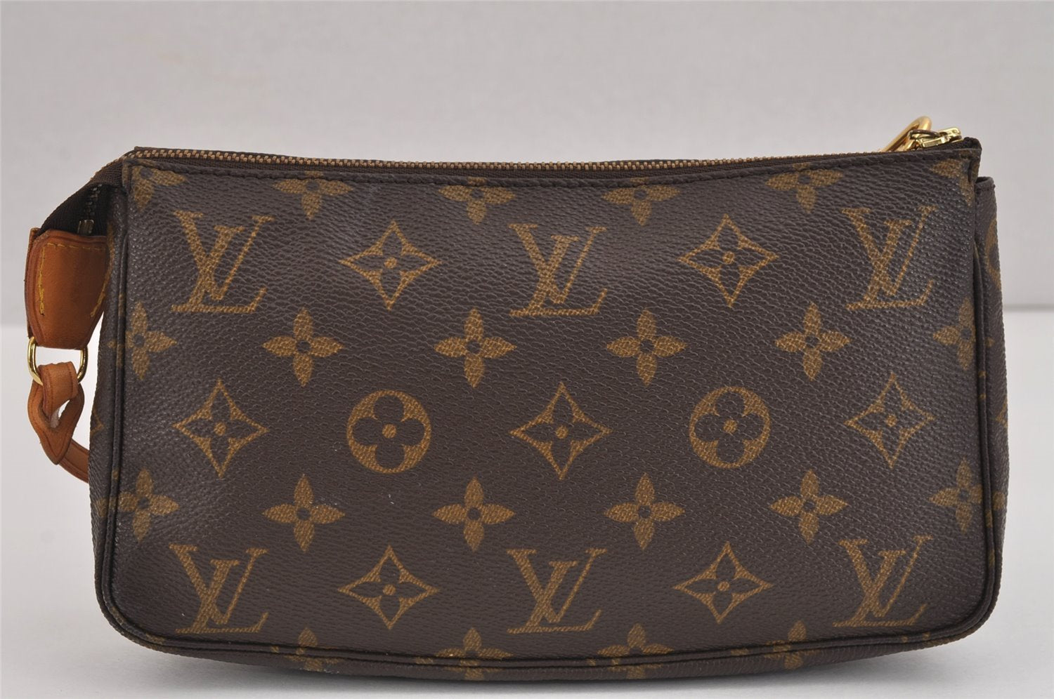 Authentic Louis Vuitton Monogram Pochette Accessoires Pouch M51980 LV 6132J