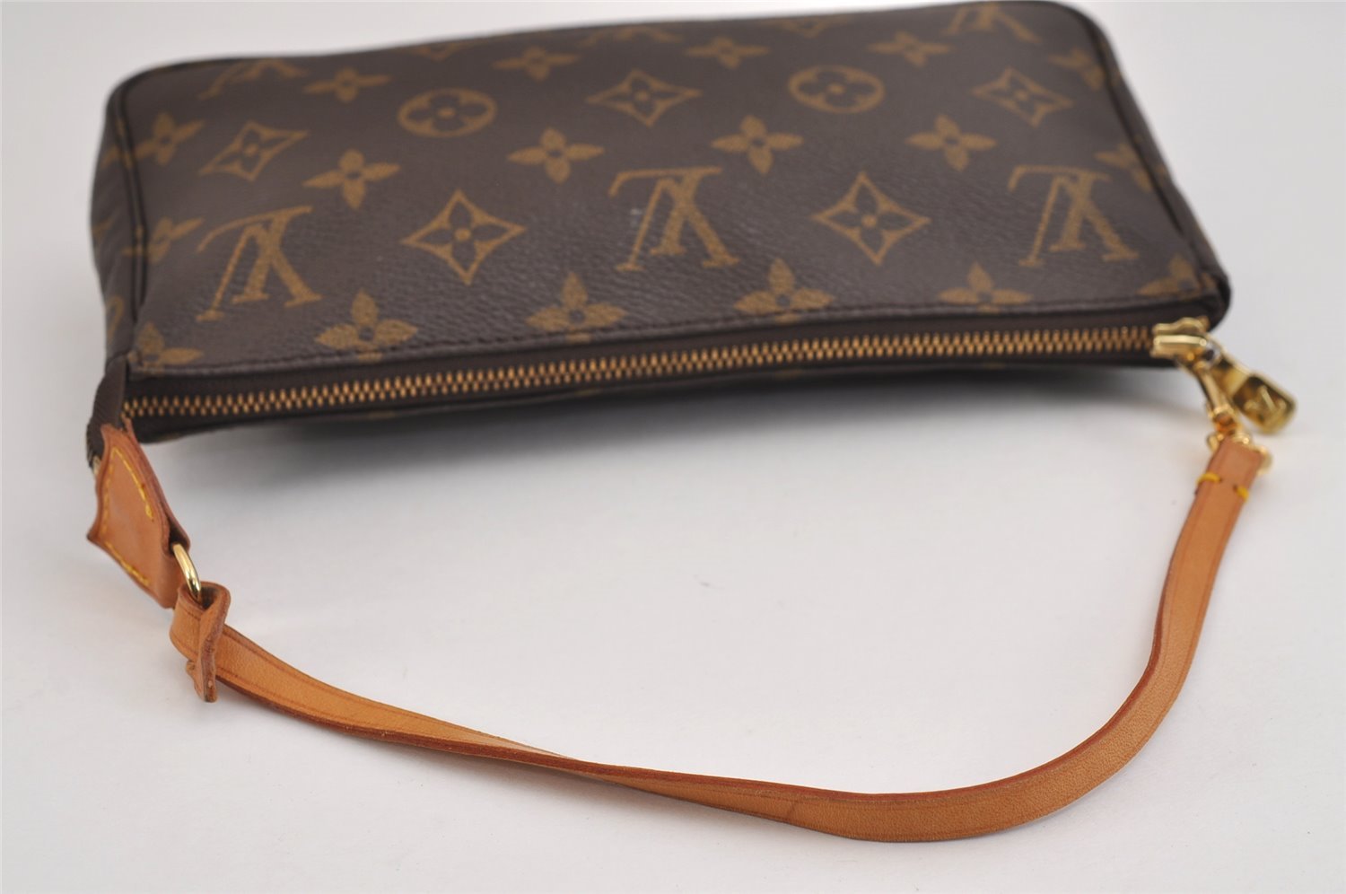 Authentic Louis Vuitton Monogram Pochette Accessoires Pouch M51980 LV 6132J