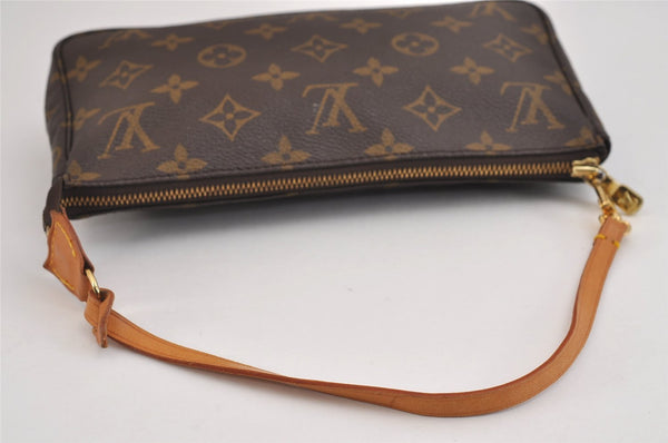 Authentic Louis Vuitton Monogram Pochette Accessoires Pouch M51980 LV 6132J