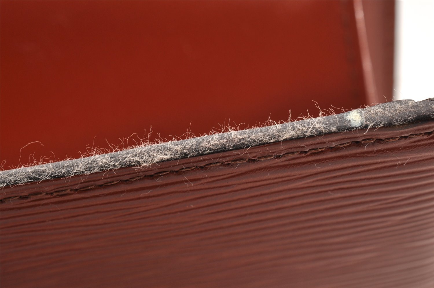 Authentic Louis Vuitton Epi Trousse Crete Clutch Bag Brown M48403 LV 6134I