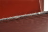 Authentic Louis Vuitton Epi Trousse Crete Clutch Bag Brown M48403 LV 6134I