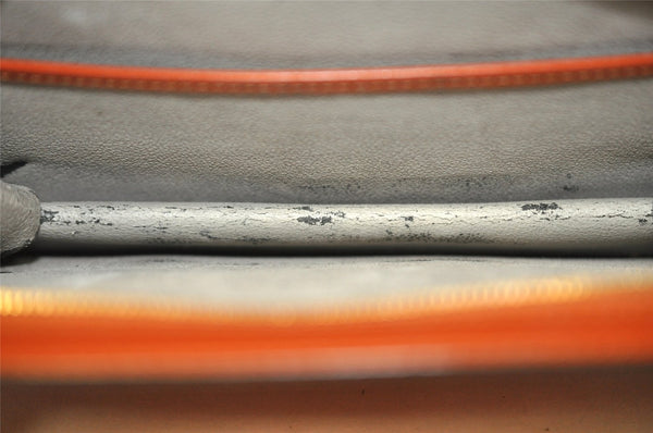 Authentic Louis Vuitton Epi Trousse Crete Clutch Bag Brown M48403 LV 6134I