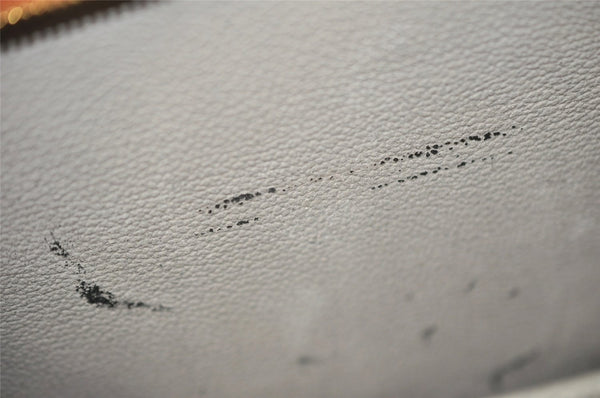 Authentic Louis Vuitton Epi Trousse Crete Clutch Bag Brown M48403 LV 6134I