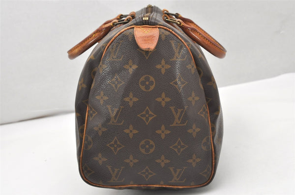 Authentic Louis Vuitton Monogram Speedy 30 Hand Boston Bag M41526 LV 6134K