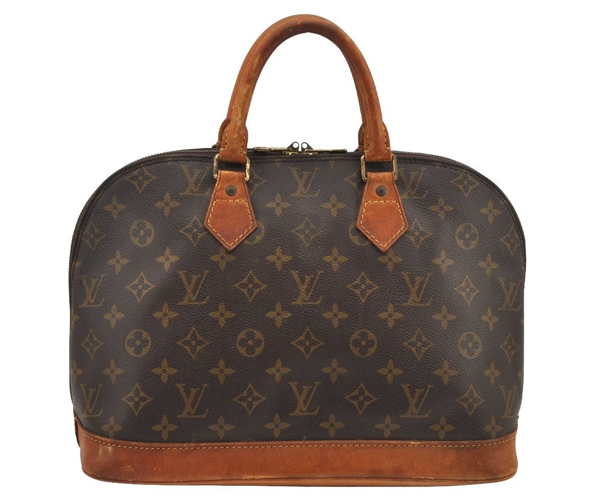 Authentic Louis Vuitton Monogram Alma Hand Bag Purse M51130 LV 6135J