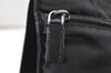 Authentic PRADA Nylon Tessuto Saffiano Leather Shoulder Cross Bag Black 6136K