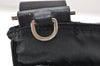 Authentic PRADA Nylon Tessuto Saffiano Leather Shoulder Cross Bag Black 6136K