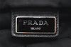 Authentic PRADA Nylon Tessuto Saffiano Leather Shoulder Cross Bag Black 6136K