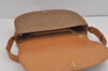 Authentic GUCCI Vintage Micro GG PVC Leather Shoulder Hand Bag Purse Brown 6137J