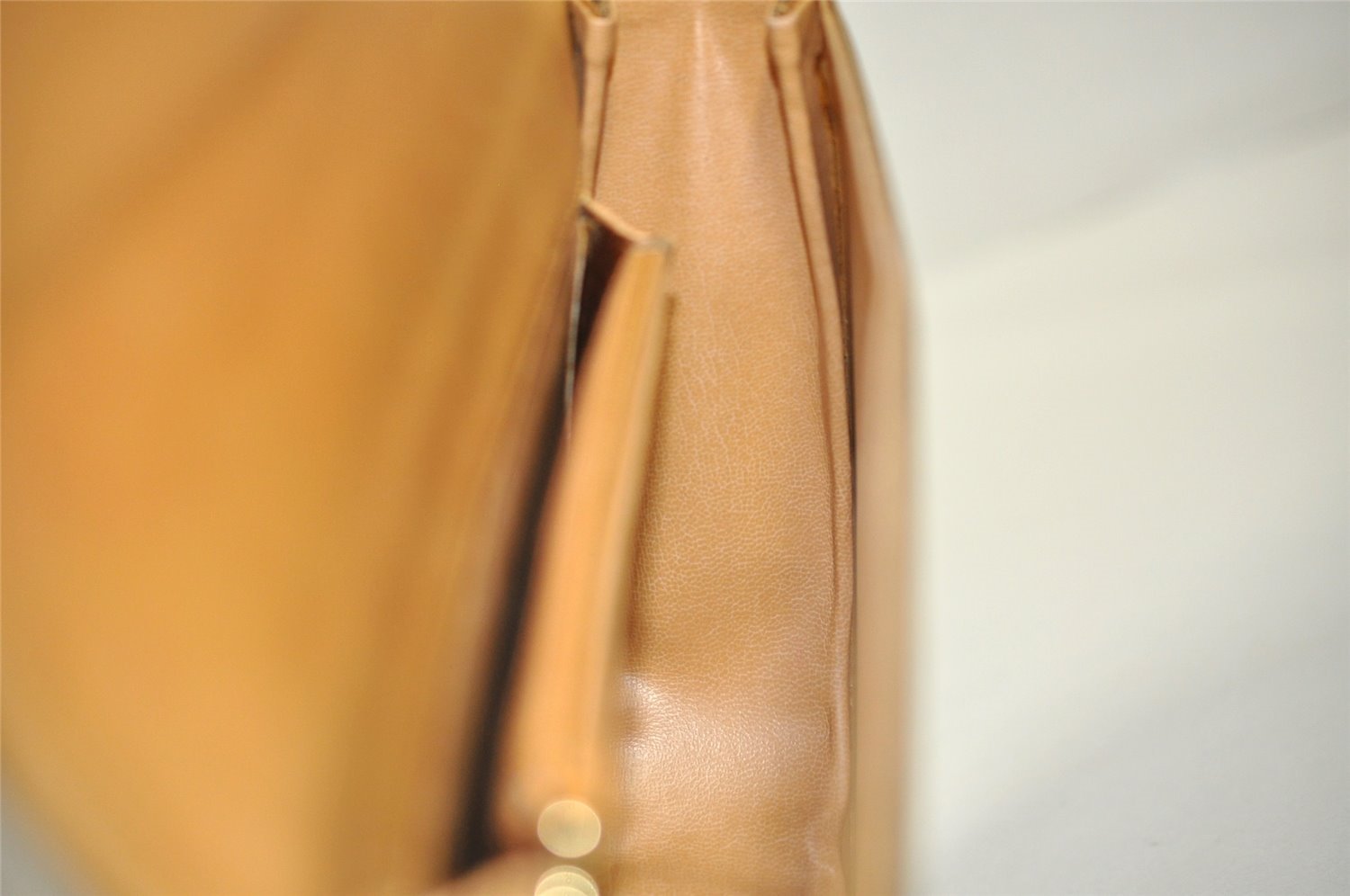 Authentic GUCCI Vintage Micro GG PVC Leather Shoulder Hand Bag Purse Brown 6137J