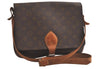 Authentic Louis Vuitton Monogram Cartouchiere GM Shoulder Bag Old Model 6137K