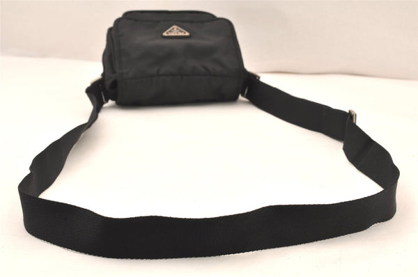 Authentic PRADA Vintage Nylon Tessuto Shoulder Cross Body Bag Purse Black 6138K