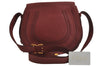 Authentic Chloe Mercie Leather Shoulder Cross Body Bag Bordeaux 6140J