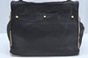 Authentic YVES SAINT LAURENT Muse Two Shoulder Bag Suede Leather Black 6141J