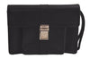 Authentic GUCCI Vintage Clutch Hand Bag Purse Leather Black 6141K