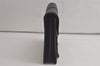 Authentic GUCCI Vintage Clutch Hand Bag Purse Leather Black 6141K