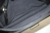 Authentic GUCCI Vintage Clutch Hand Bag Purse Leather Black 6141K