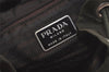 Authentic PRADA Vintage Nylon Tessuto Leather Drawstring Backpack Green 6143K