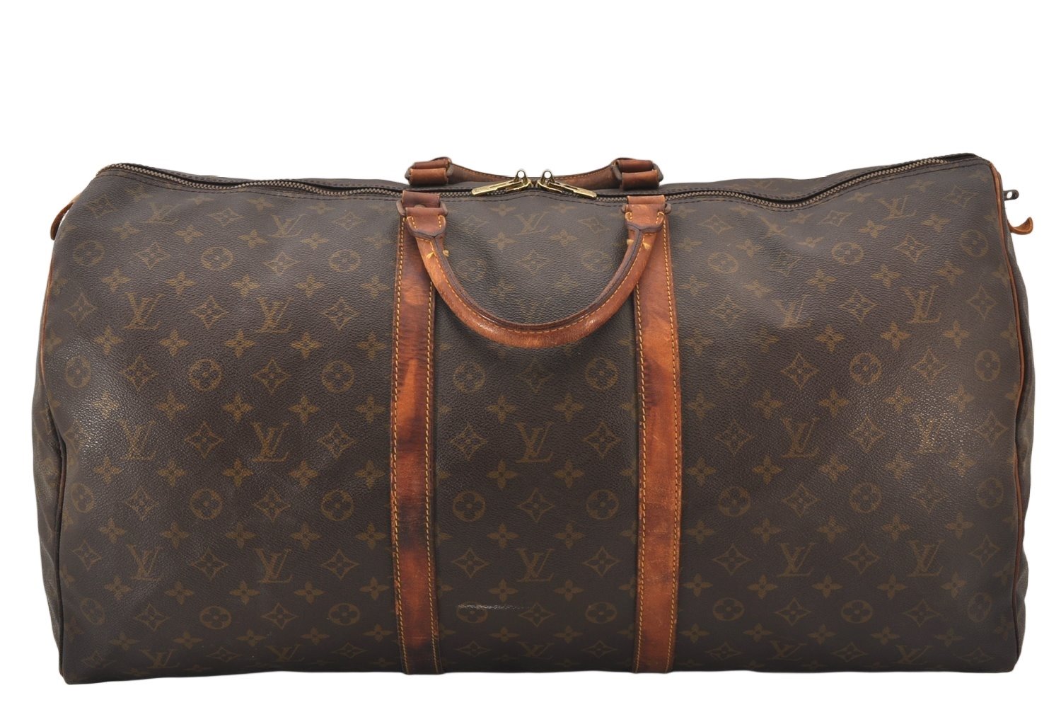 Authentic Louis Vuitton Monogram Keepall 60 Travel Boston Bag Old Model LV 6144K