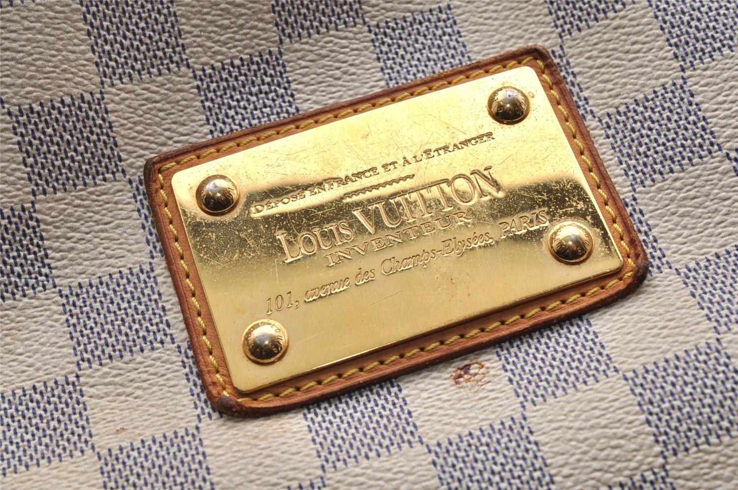 Authentic Louis Vuitton Damier Galliera PM SP Order Shoulder Bag N48212 LV 6145I