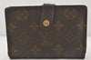 Auth Louis Vuitton Monogram Porte Monnaie Billets Viennois M61663 Wallet 6145K