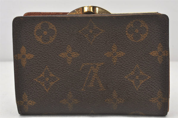 Auth Louis Vuitton Monogram Porte Monnaie Billets Viennois M61663 Wallet 6145K