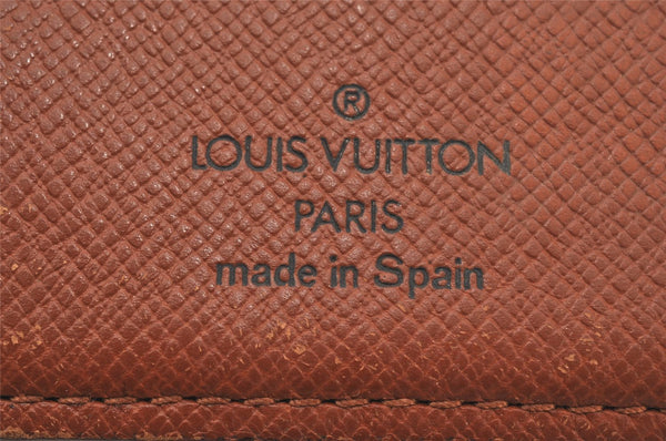 Auth Louis Vuitton Monogram Porte Monnaie Billets Viennois M61663 Wallet 6145K