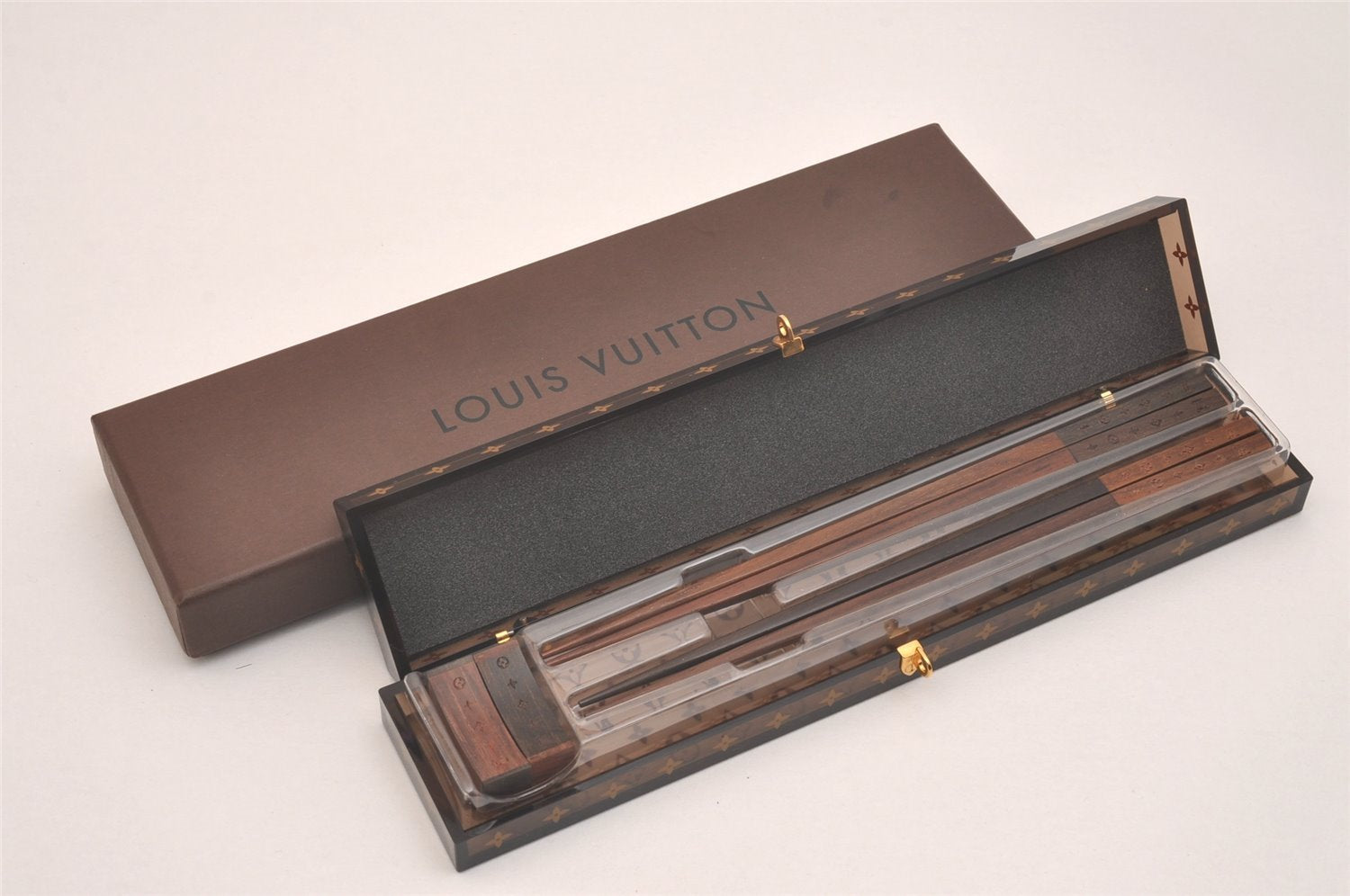 Authentic Louis Vuitton Monogram Chopsticks Japan 25th Limited M99171 Box 6146J