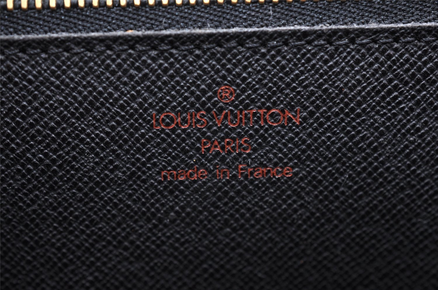 Authentic Louis Vuitton Epi Sellier Dragonne Clutch Bag Black M52612 LV 6147I