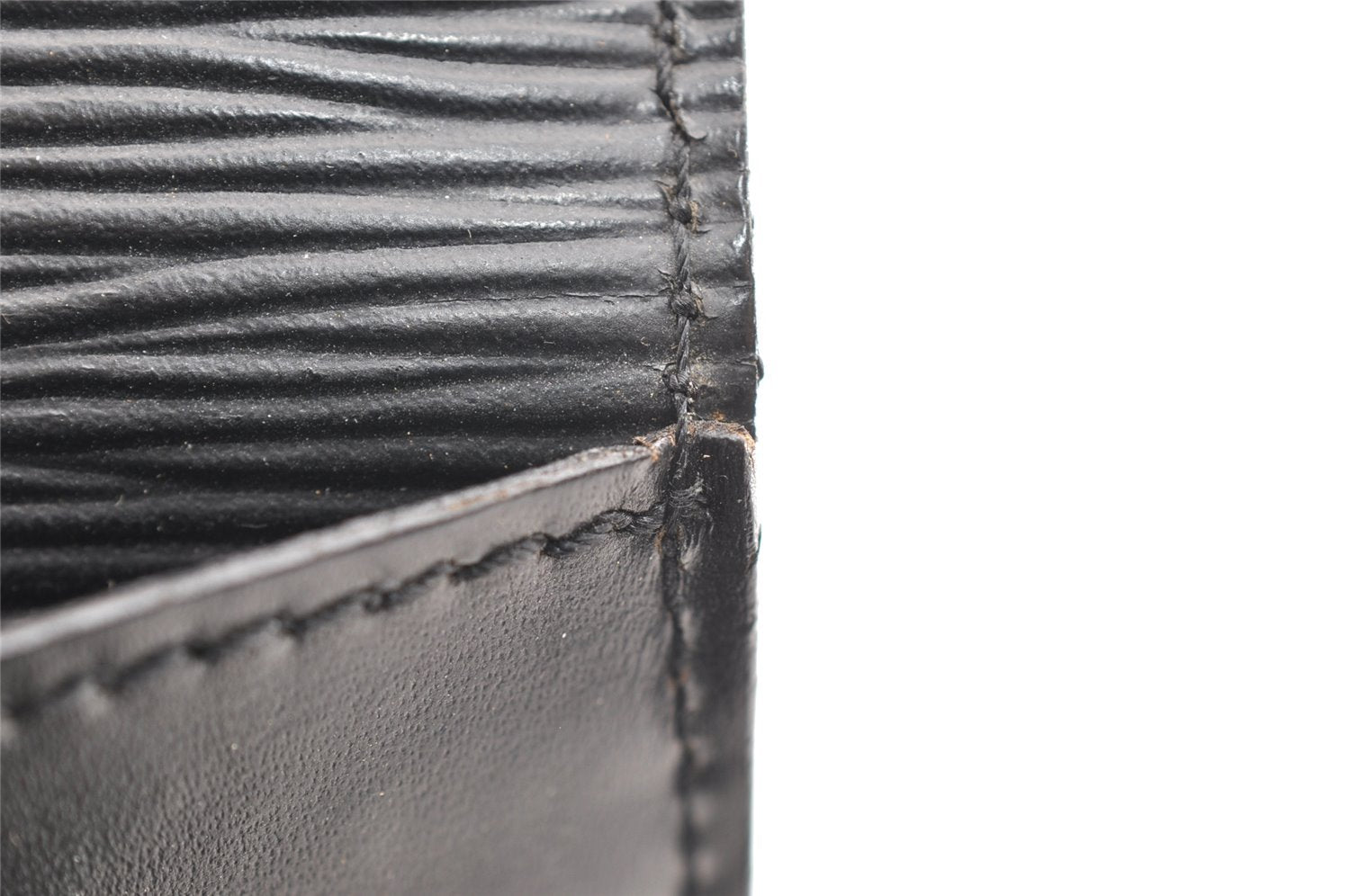 Authentic Louis Vuitton Epi Sellier Dragonne Clutch Bag Black M52612 LV 6147I