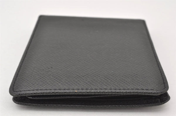 Auth Louis Vuitton Taiga Portefeuille Florin Bifold Wallet Black M31112 LV 6148K