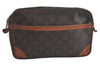 Authentic Louis Vuitton Monogram Compiegne 28 Clutch Hand Bag M51845 LV 6150K