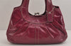 Authentic COACH Vintage Shoulder Hand Bag Purse Enamel F14381 Purple 6151J