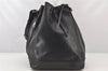 Authentic Louis Vuitton Epi Noe Shoulder Drawstring Bag Black M59002 LV 6151K