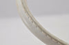 Authentic Christian Dior Lady Dior Lamb Skin Cannage Hand Bag White CD 6152J