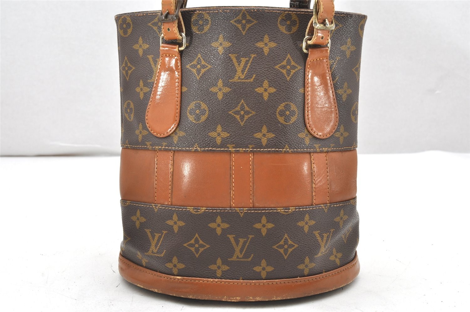 Authentic Louis Vuitton Monogram Bucket PM Shoulder Tote Bag USA Model LV 6154K