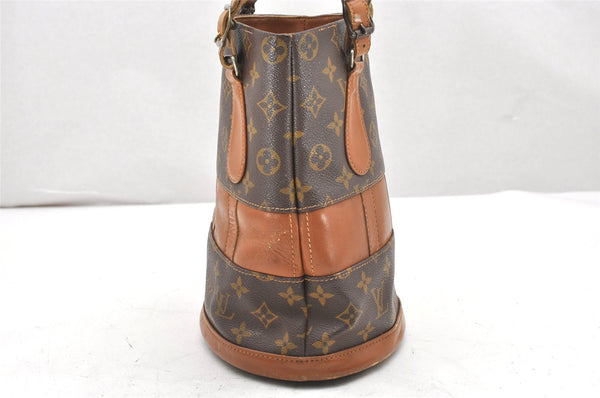 Authentic Louis Vuitton Monogram Bucket PM Shoulder Tote Bag USA Model LV 6154K