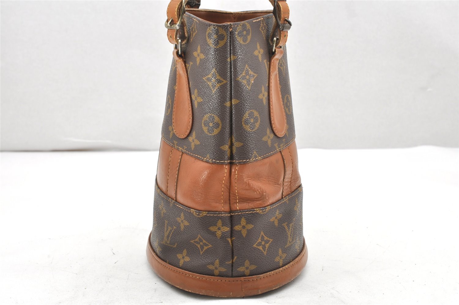 Authentic Louis Vuitton Monogram Bucket PM Shoulder Tote Bag USA Model LV 6154K