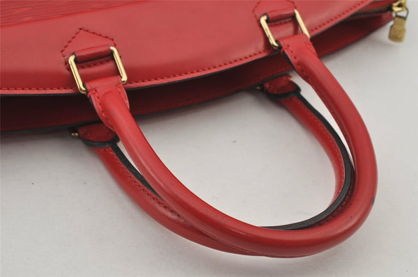 Authentic Louis Vuitton Epi Riviera Hand Bag Red M48187 LV Junk 6156J