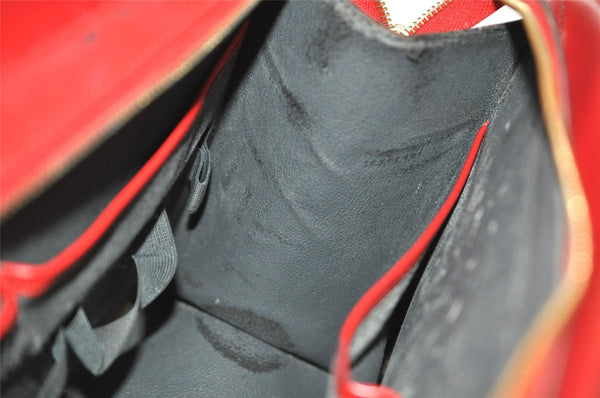 Authentic Louis Vuitton Epi Riviera Hand Bag Red M48187 LV Junk 6156J