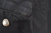 Authentic CHANEL New Travel Line Tote Bag Nylon Leather Black Junk 6156K