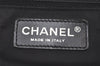 Authentic CHANEL New Travel Line Tote Bag Nylon Leather Black Junk 6156K